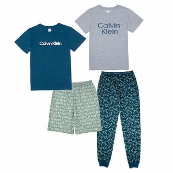 Calvin Klein Other - Calvin Klein Youth 4-piece Pajama Set, Camo